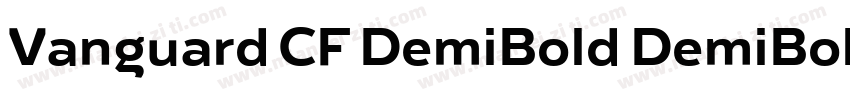 Vanguard CF DemiBold DemiBold字体转换